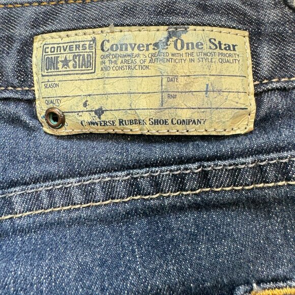 Vintage Converse One Star Womens Straight Jeans Size 8 Blue Denim Casual Y2K - Picture 10 of 13